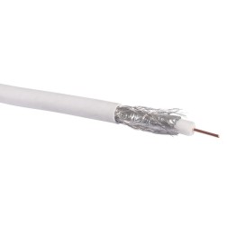 300m CARRETE DE CABLE COAXIAL BLANCO DA-75