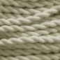 50 METROS CABLE TRENZADO 2x0,75 COLOR ALGODON