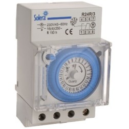 R24R-3 INTERRUPTOR HORARIO ANALOGICO 24H 3 MODULOS SOLERA