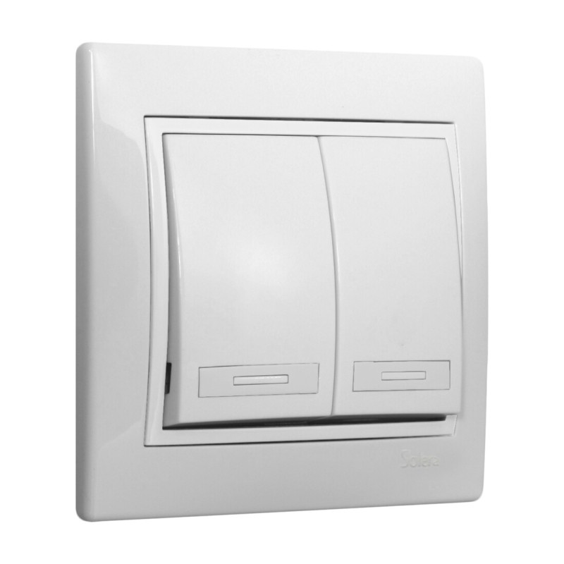 ERP12U DOBLE INTERRUPTOR-CONMUTADOR BLANCO EUROPA ERP12U DOBLE INTERRUPTOR-CONMUTADOR BLANCO EUROPA
