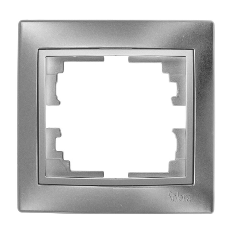 ERP71AU MARCO DE 1 ELEMENTO PLATA SERIE EUROPA SOLERA