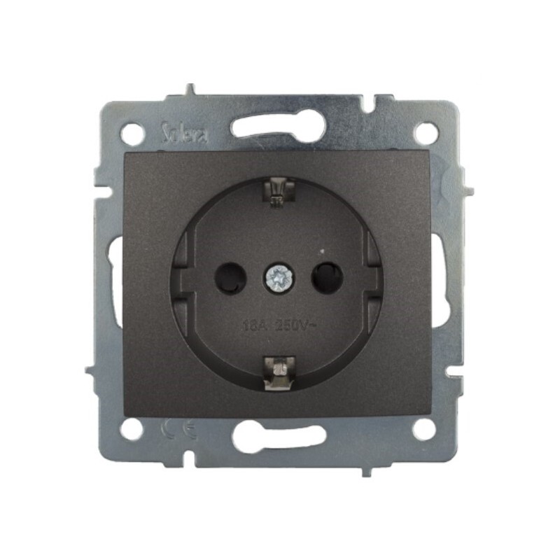 ERP60NG BASE SCHUKO 2P+T GRAFITO SERIE EUROPA SOLERA