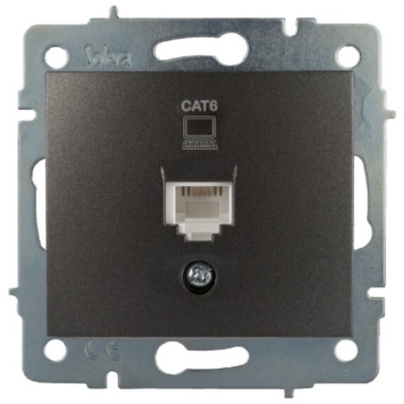 ERP88NG TOMA DE DATOS RJ45 CAT6 GRAFITO SERIE EUROPA SOLERA