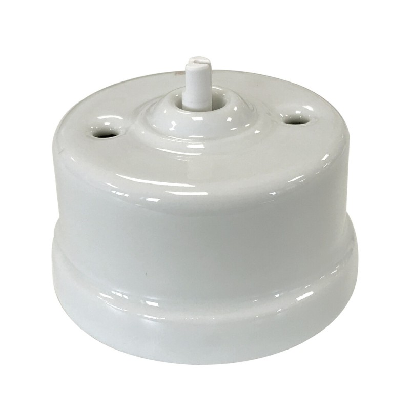 30-308-17-1 CONMUTADOR PORCELANA BLANCA SIN LAZO