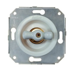 INTERRUPTOR LAZO PORCELANA BLANCO VENECIA