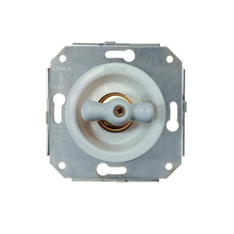 INTERRUPTOR LAZO PORCELANA BLANCO VENECIA