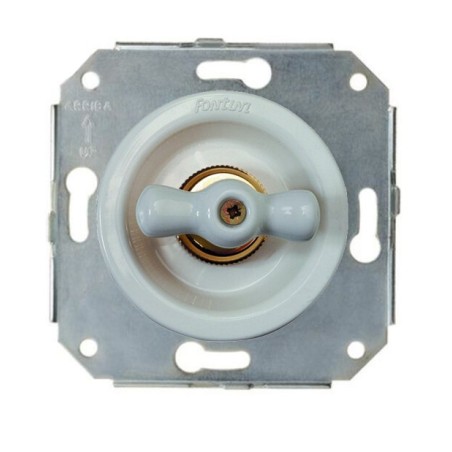 INTERRUPTOR LAZO PORCELANA BLANCO VENECIA