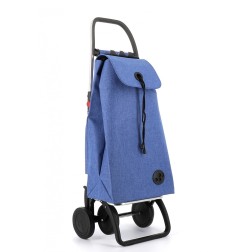 IMX385 CARRO COMPRA IMAX TWEED 4 RUEDAS PLEGABLE AZUL ROLSER