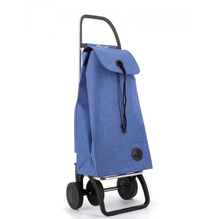 IMX382 CARRO COMPRA IMAX TWEED 4 RUEDAS AZUL ROLSER