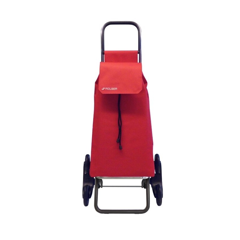 SAQ057 CARRO COMPRA SAQUET LN 6 RUEDAS SUBE ESCALERAS ROJO ROLSER
