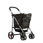 BAS001 CARRO COMPRA BASKET POLAR PLEGABLE 4 RUEDAS NEGRO ROLSER