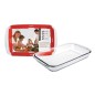 480740 FUENTE VIDRIO RECTANGULAR 400x230x65mm IBILI