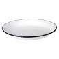 912924 PLATO HONDO ESMALTADO 24cm BLANCA IBILI