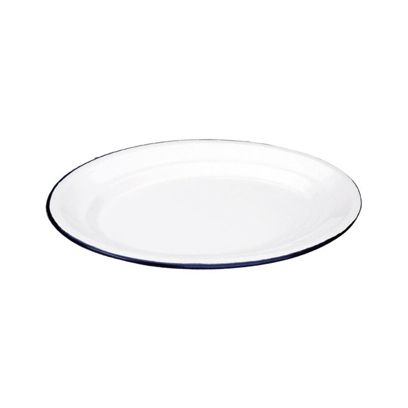 903930 BANDEJA OVALADA ESMALTADA 30cm BLANCA IBILI