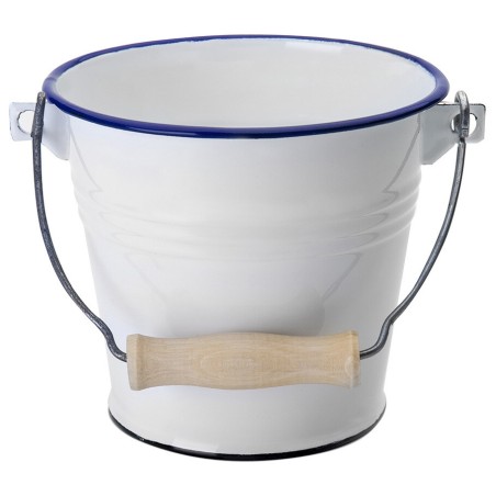 903314 CUBO ESMALTADO C-ASA BLANCO 14cm IBILI