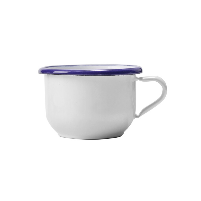 904708 TAZA BLANCA ESMALTADA ø8cm 260ml IBILI