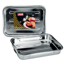 651835 RUSTIDERA CON ASAS INOX 38x27cm IBILI