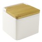 714810 SALERO DE CERAMICA Y BAMBU C-TAPA IBILI