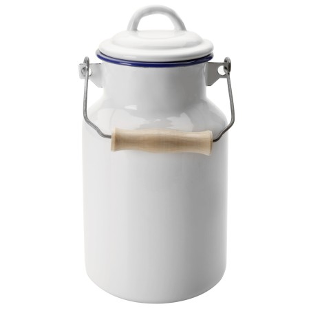 904301 LECHERA BLANCA 1L ACERO ESMALTADO IBILI