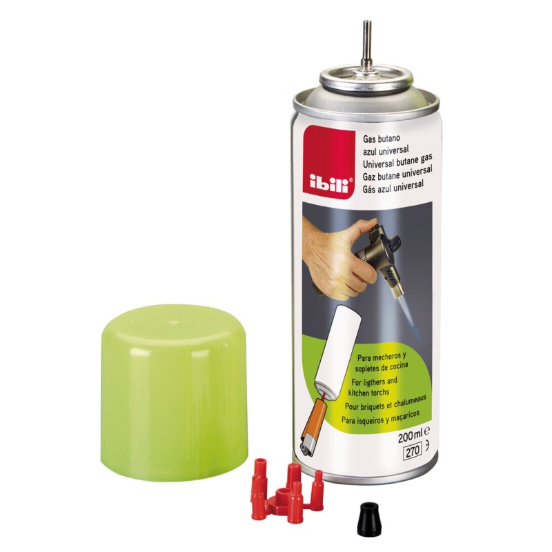 727020 200ml CARGA GAS BUTANO AZUL UNIVERSAL IBILI
