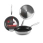 652818 SARTEN ACERO INOX + ALUMINIO Ø18cm MANGO REMACHADO TRIPLY IBILI