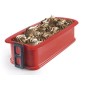 875900 MOLDE DESMONTABLE SILICONA RECTANGULAR 28x13cm CON BASE CRISTAL IBILI