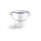903308 CUBO ESMALTADO C-ASA BLANCO 8cm IBILI