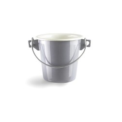 942102 CUBO ESMALTADO C-ASA GRISE 8cm IBILI