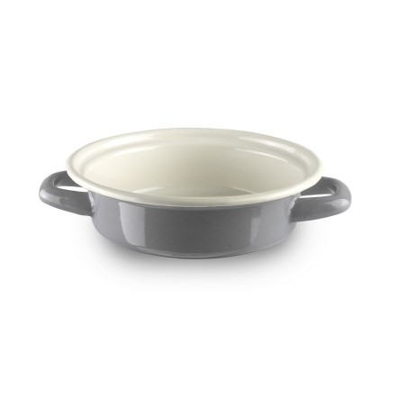 942202 PLATO DE HUEVOS ESMALTADO 18cm GRISE IBILI