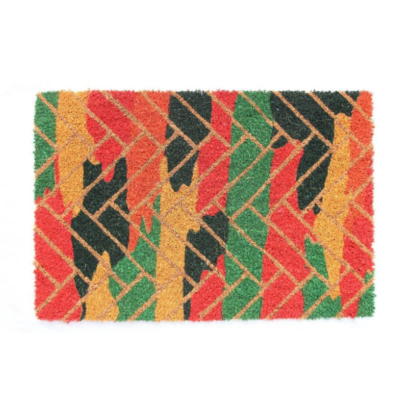 FELPUDO DE COCO ESTAMPADO MODELO BRICK 40x60 cm