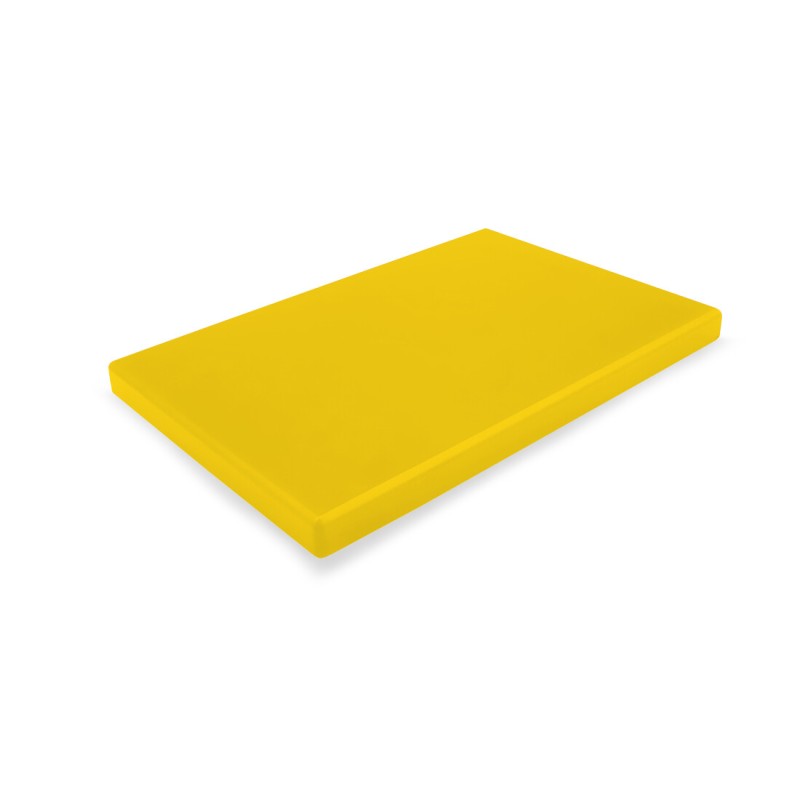HPE-AM-015400300T TABLA DE CORTE CON TACOS AMARILLA 400x300x15mm DURPLASTICS