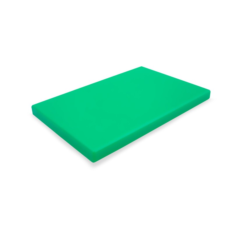 HPE-VD-015400300T TABLA DE CORTE CON TACOS VERDE 400x300x15mm DURPLASTICS
