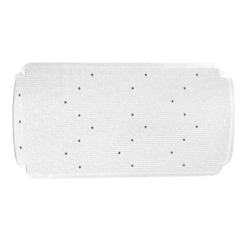 01225 ALFOMBRA DE BAÑO CAUCHO 78x36cm BLANCA DINTEX