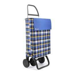 JEA036 CARRO COMPRA JEAN LN 4 SCOTTISH AZUL AMARILLO NEGRO ROLSER