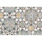 42845 1m MANTEL DE HULE ANTINAMANCHAS MODELO VITRAL 140cm DINTEX