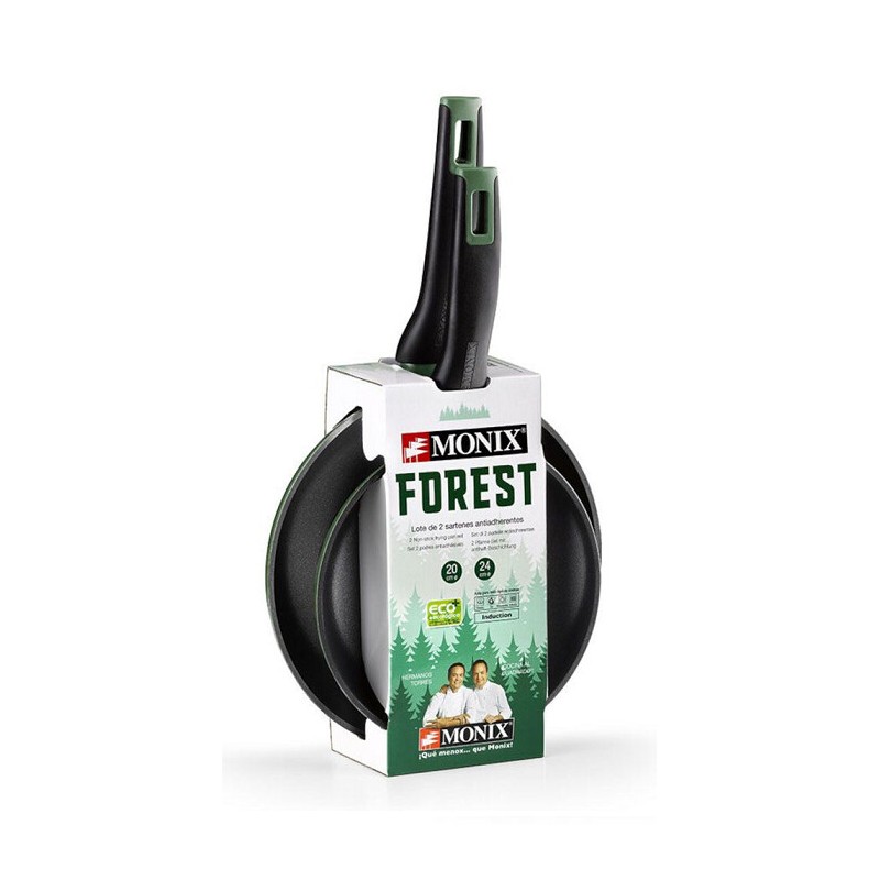 M501235 PACK 2 SARTENES ALUMINIO ø20-ø24 FOREST MONIX