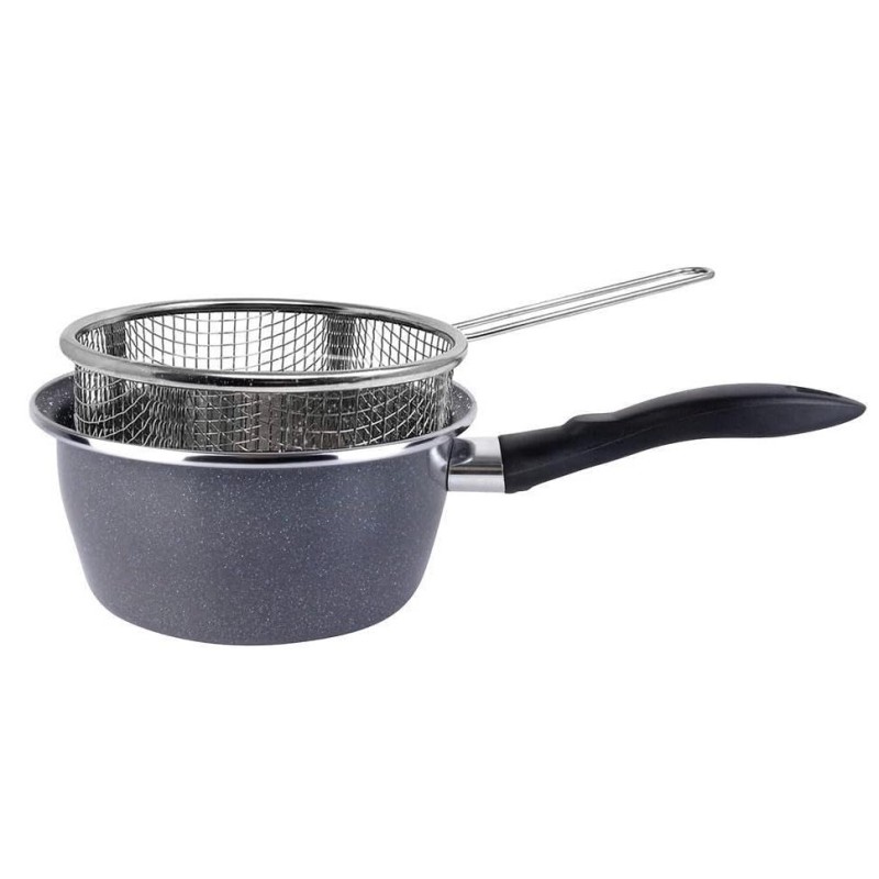1115113 CAZO ACERO K2 GRANSASSO CON CESTILLO Ø16cm MAGEFESA