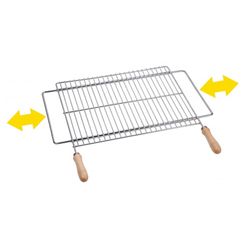 2724 PARRILLA BARBACOA EXTENSIBLE ZINCADA 60x40cm SAUVIC 2724 PARRILLA BARBACOA EXTENSIBLE ZINCADA 60x40cm SAUVIC
