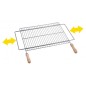 2724 PARRILLA BARBACOA EXTENSIBLE ZINCADA 60x40cm SAUVIC 2724 PARRILLA BARBACOA EXTENSIBLE ZINCADA 60x40cm SAUVIC