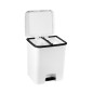2543 CUBO CON PEDAL DUO ECOLOGICO BLANCO 52L 2543 CUBO CON PEDAL DUO ECOLOGICO BLANCO 52L