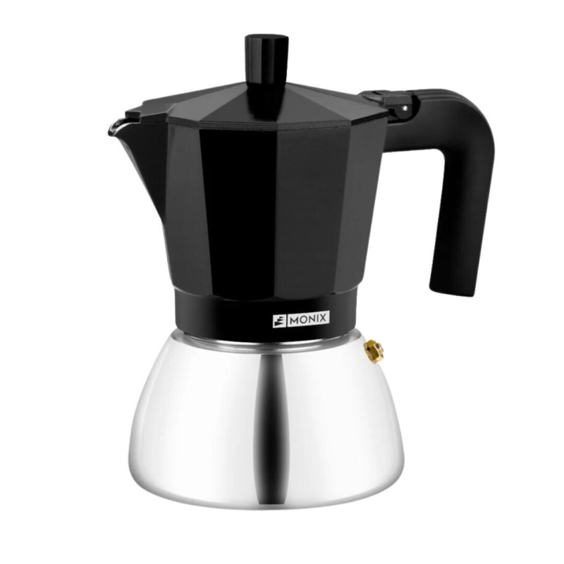 M863006 CAFETERA INOX 6 TAZAS NEGRA INDUCTION MONIX M863006 CAFETERA INOX 6 TAZAS NEGRA INDUCTION MONIX