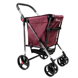 BAS002 CARRO COMPRA BASKET MF 4 RUEDAS BURDEOS ROLSER
