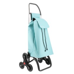 SAQ057 CARRO COMPRA SAQUET LN 6 RUEDAS SUBE ESCALERAS CELESTE ROLSER