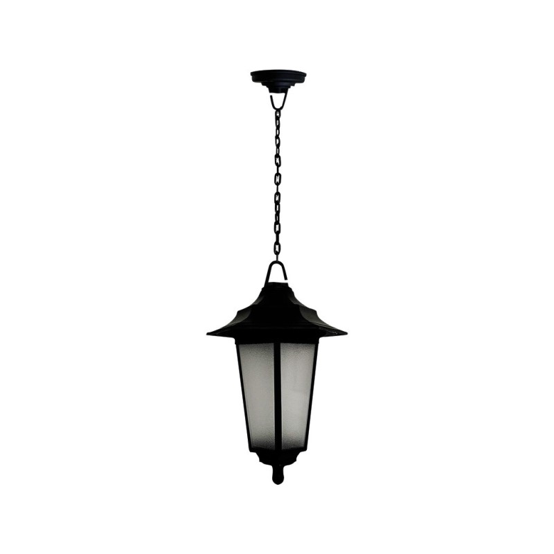 2073512-N FAROL COLGANTE 1XE27 NEGRO HOROZ
