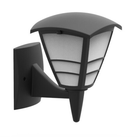 2073515-N FAROL PARED MODERNO 1XE27 NEGRO HOROZ