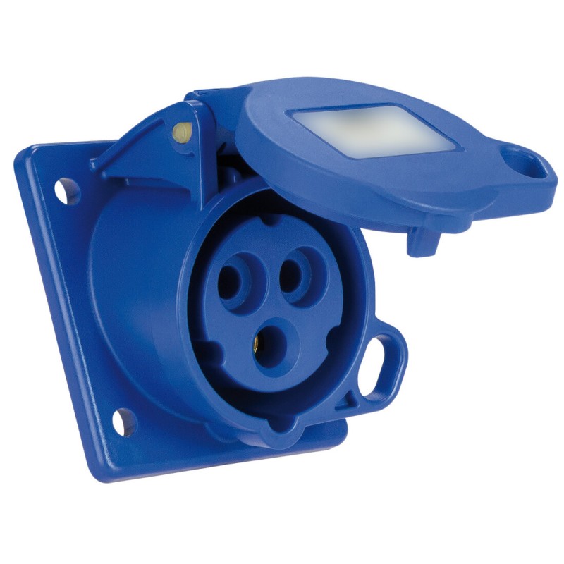 931121A BASE EMPOTRAR CETAC 2P+T AZUL 16A 230V SOLERA