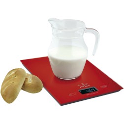 729R BASCULA DE COCINA ROJA CRISTAL TEMPERIT JATA