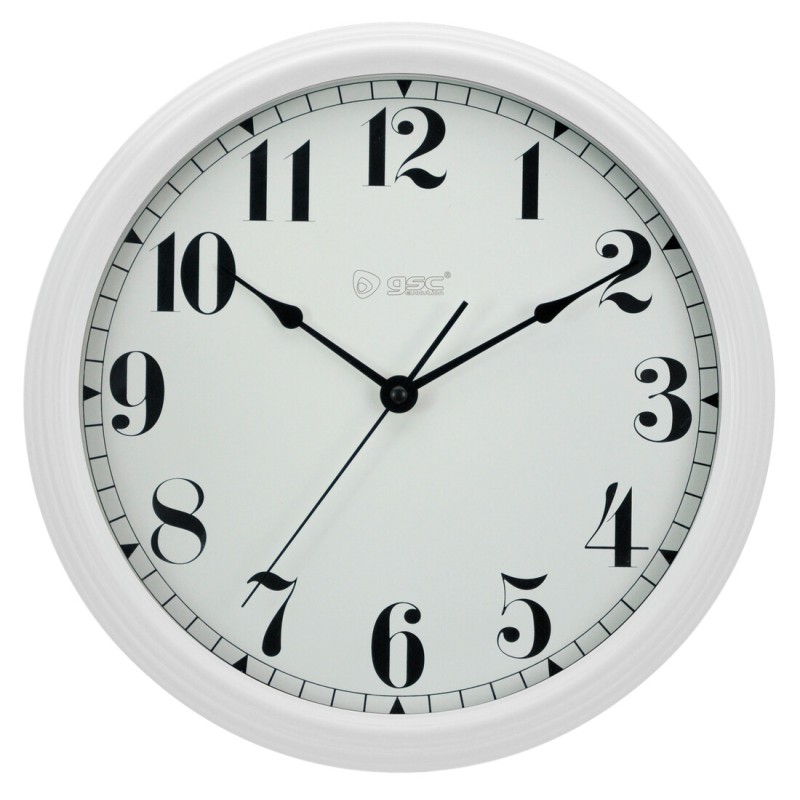 405005002 RELOJ DE PARED CIRCULAR VINTAGE BLANCO GSC