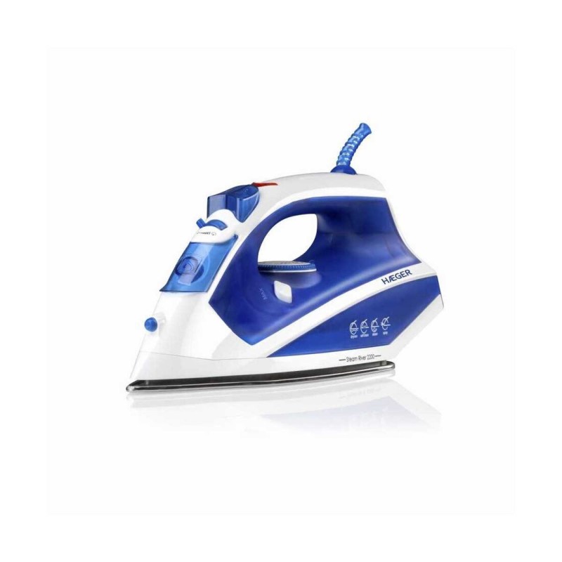 SI-220-009B PLANCHA DE VAPOR INOX 2200W STEAM RIVER HAEGER