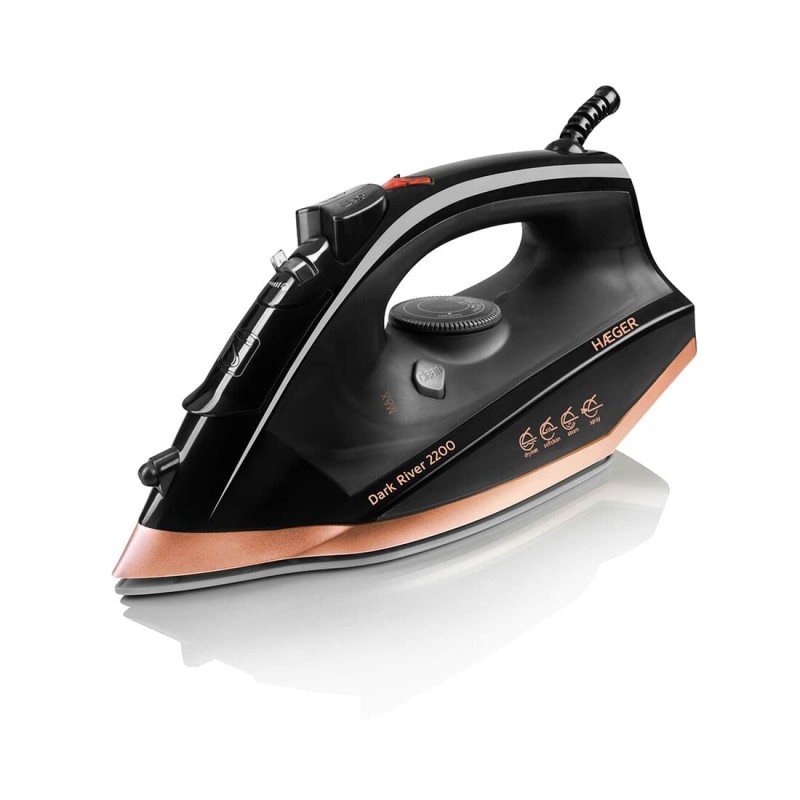 SI-220-015A PLANCHA DE VAPOR INOX 2200W DARK RIVER HAEGER